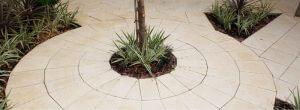 Feature backyard paving ideas for landscaping
